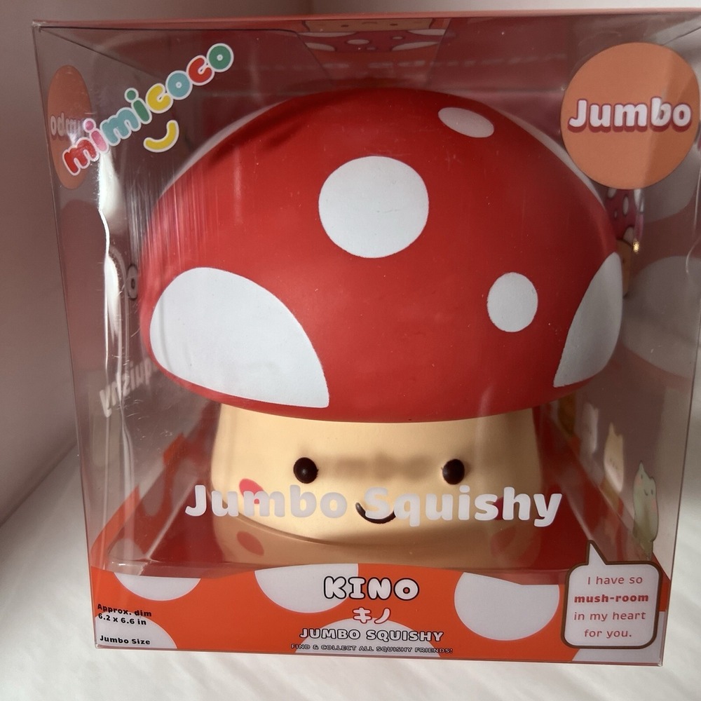 Mimicoco‎ Jumbo Mushroom Squishy KINO New - Great As A Gift